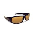 Flying Fisherman Flying Fisherman 7890BA Gaffer Jr. Angler Polarized Sunglasses; Black Frames With Amber Lenses 7890BA